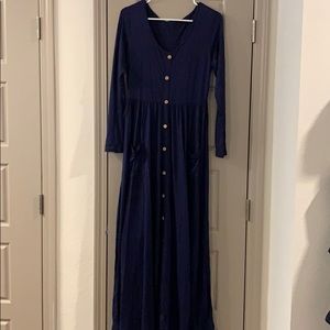 Navy Maxi Dress